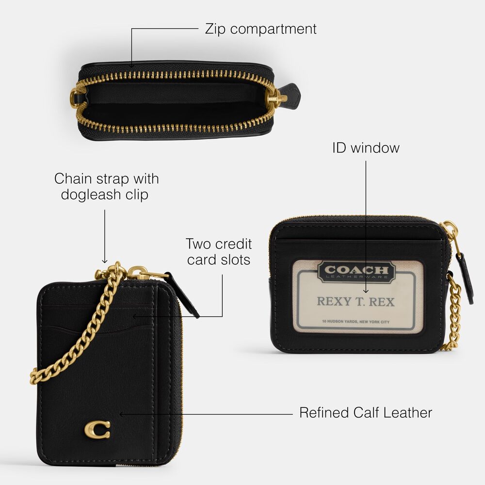 3997 Essential Chain Card CASE Accessory-Travel Wallet, B4/Black - Picture 3 of 5